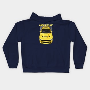 Charger Hellcat - Yellow Kids Hoodie